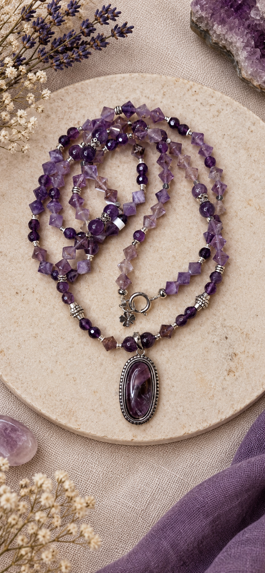Collier Mâlâ 108 perles SERENITE & TRANSFORMATION INTERIEURE
