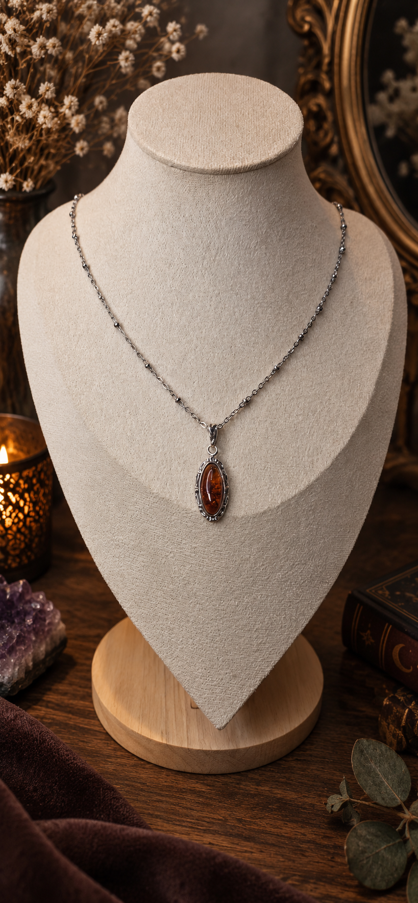 Collier LUEUR D'AMBRE en argent 925