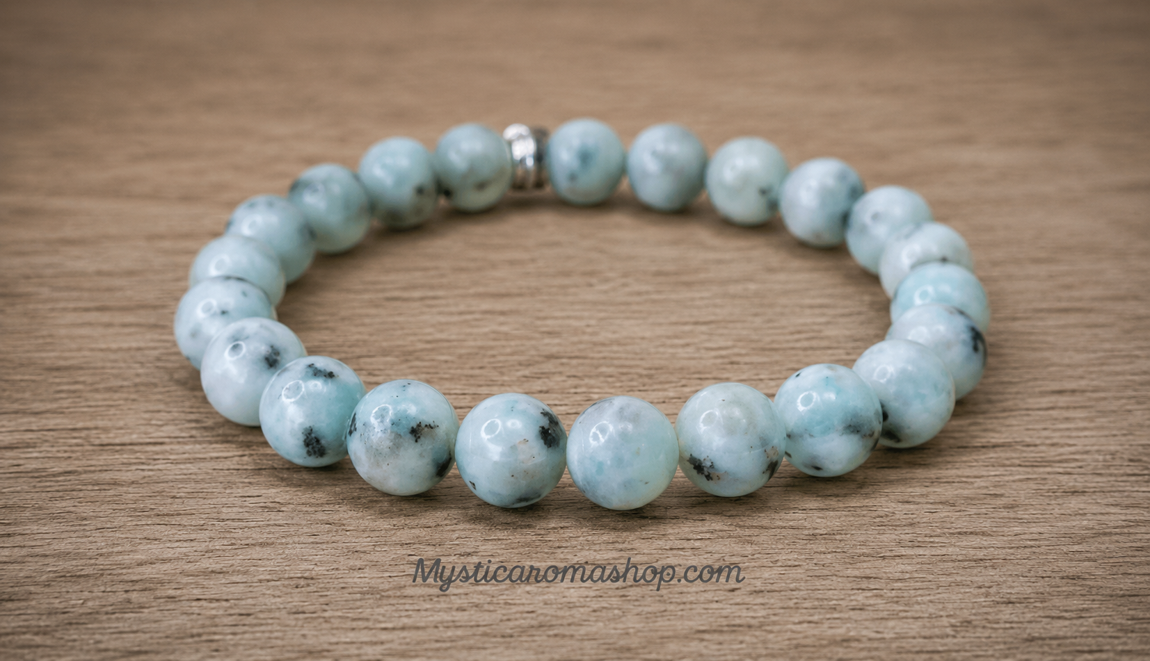 Bracelet Homme en Jaspe Kiwi