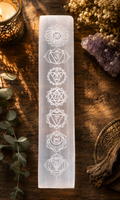 Porte encens en Sélénite CHAKRAS