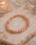 Bracelet femme en Pierre du soleil facettée