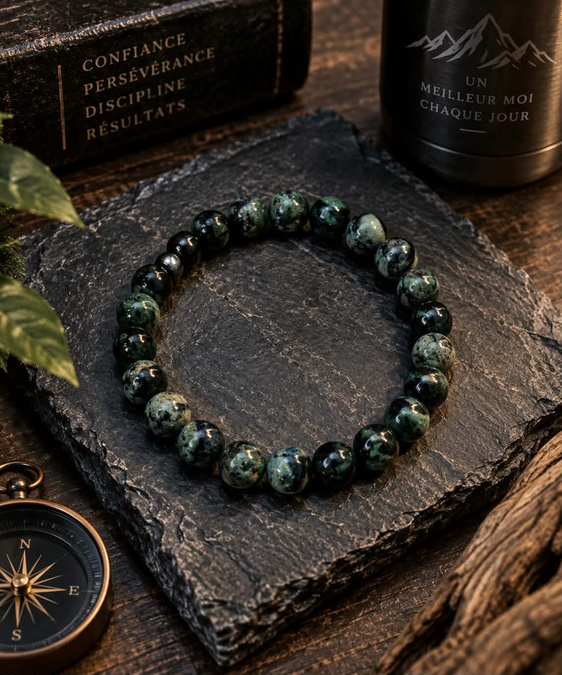 Bracelet homme en Jaspe Kambaba
