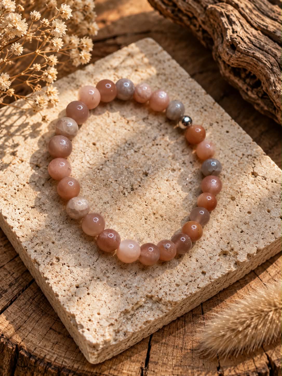 Bracelet homme en Pierre du Soleil