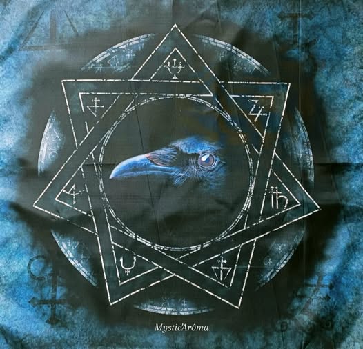 Tapis de divination Corbeau