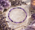 Bracelet femme 4mm en Améthyste facettée