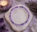 Bracelet Femme 4mm en Améthyste facetté