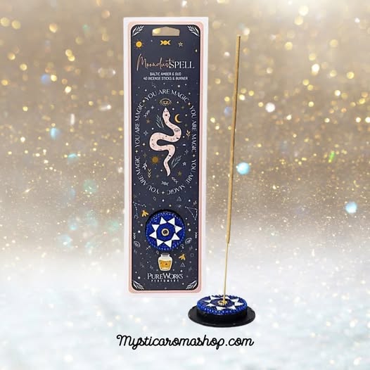 Encens mystique poussière de Lune - Ambre & Oud