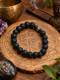 Bracelet homme en Pierre de Lave 12mm