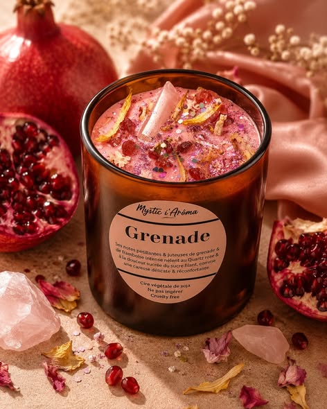 Bougie parfumée à la grenade