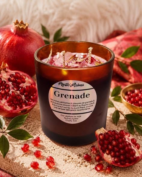 Bougie parfumée à la grenade