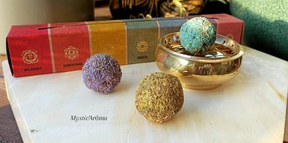 Smudge en boule d'encens 7 chakras Sagrada Madre