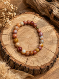 Bracelet homme en Bois Pétrifié