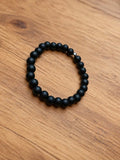 Bracelet homme Onyx noir mat