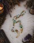 Echelle de sorcière CONFIANCE & LIBERATION en Chrysoprase & Aventurine verte