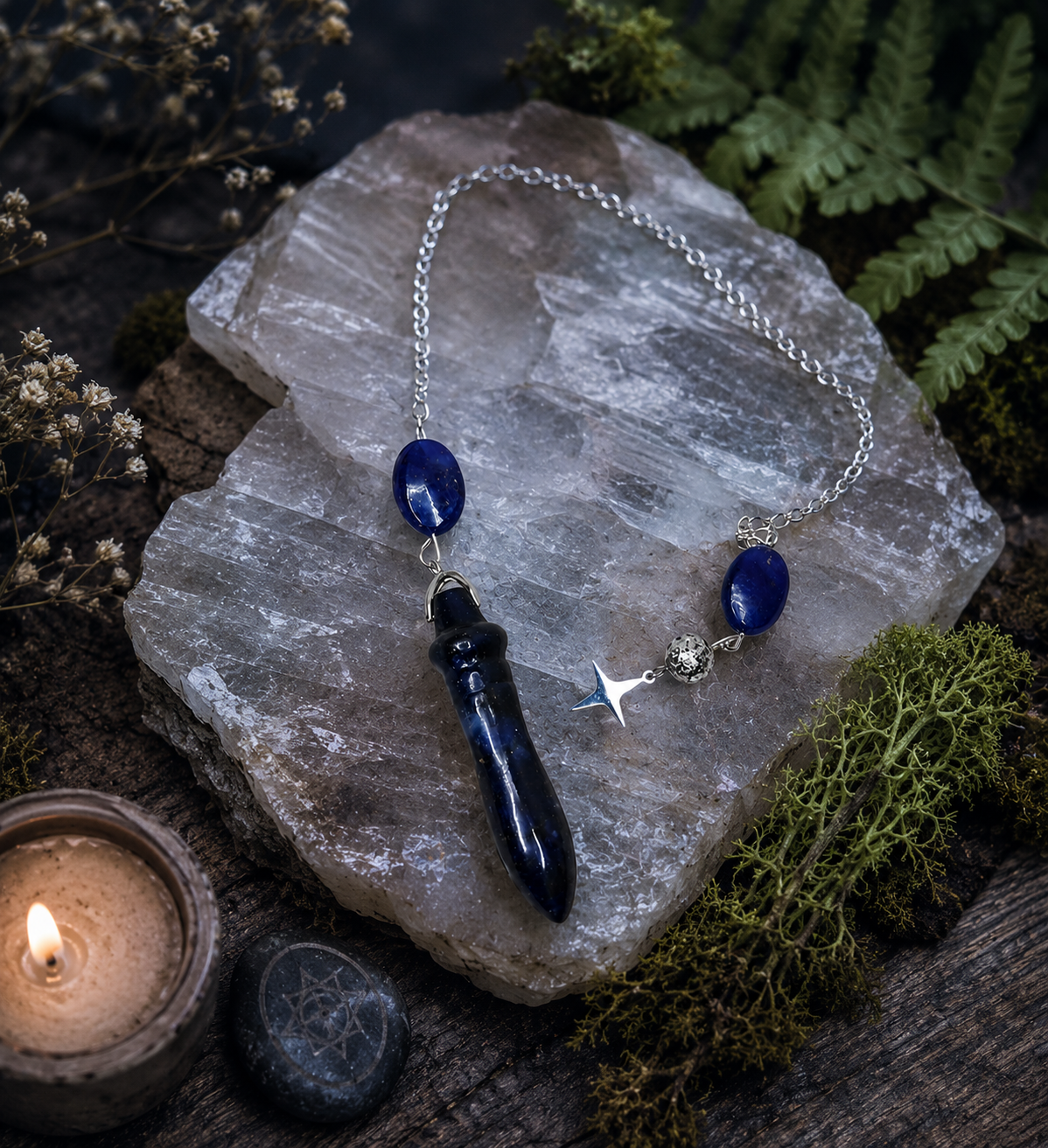 Pendule égyptien (THOT) en Lapis-lazuli