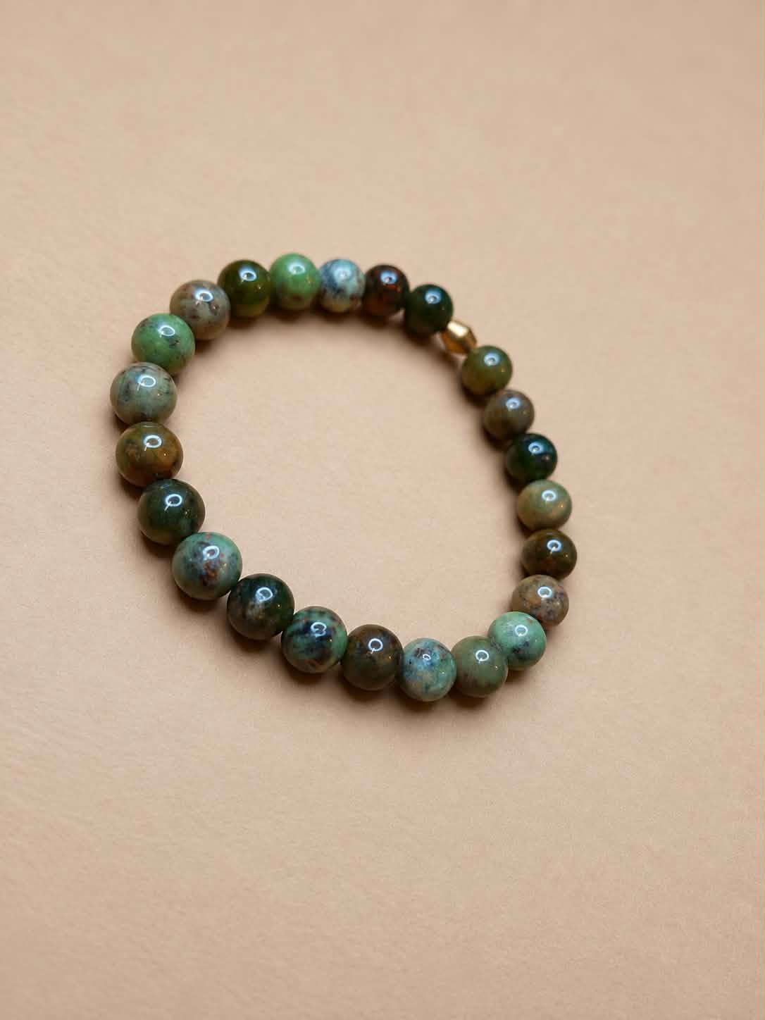 Bracelet Homme en Opale verte