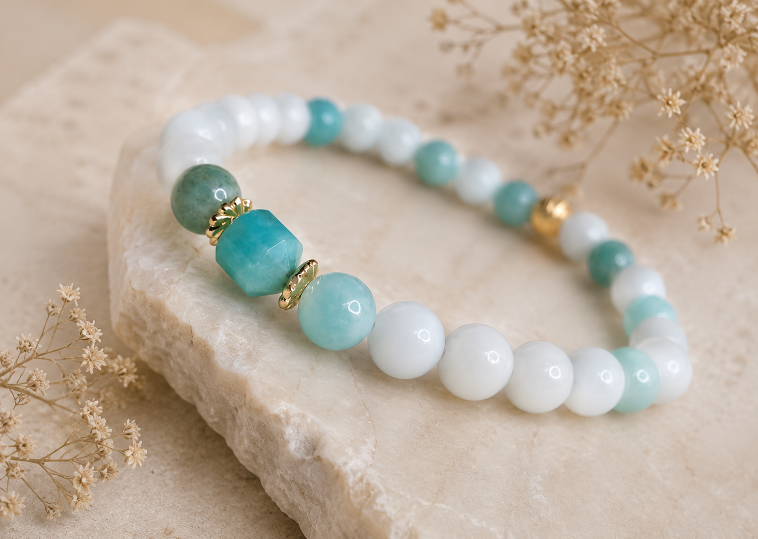 Bracelet femme en Amazonite