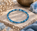Bracelet femme 4mm en Apatite facettée
